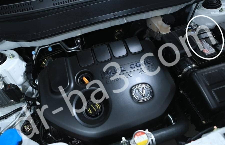 تصویر موتور ماشین چانگان CS35 ، عکس باتری ماشین چانگان CS35 ، باتری اتمی کره ای ماشین چانگان
